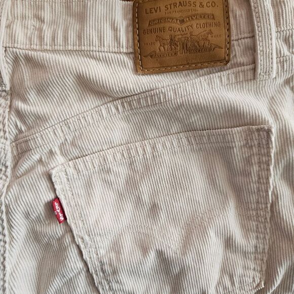 LEVI'S Middy Ankle Bootcut Ribbed Corduroy Flare Leg Trouser Pants Safari Tan 29 - Picture 10 of 10